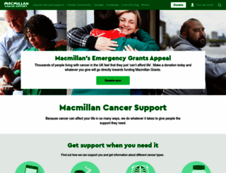 m.macmillan.org.uk screenshot