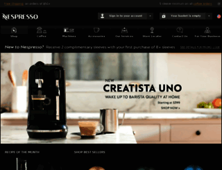 m.nespresso.com screenshot