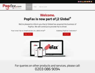 m.popfax.com screenshot