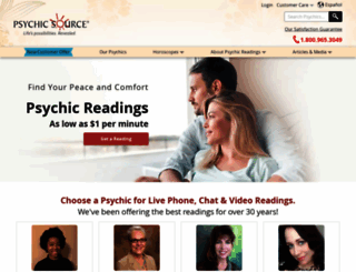 m.psychicsource.com screenshot