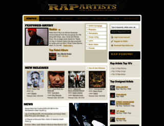 m.rapartists.com screenshot