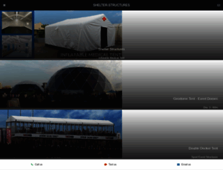 m.shelter-structures.com screenshot