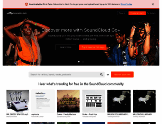 m.soundcloud.com screenshot