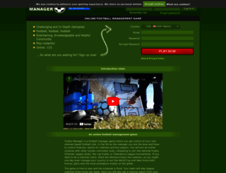 m.trophymanager.com screenshot