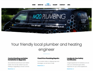 m20plumbing.co.uk screenshot