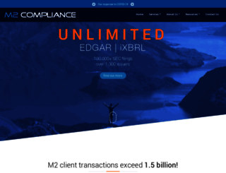 m2compliance.com screenshot