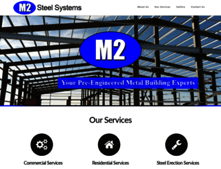 m2steelsystems.com screenshot