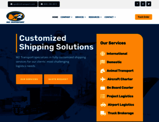 m2transport.com screenshot