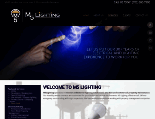 m5lighting.com screenshot