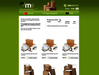m9packaging.co.uk screenshot