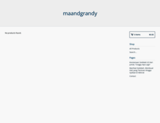 maandgrandy.bigcartel.com screenshot