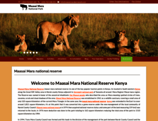 maasaimarakenyapark.com screenshot