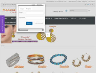 maayrajewellery.com screenshot