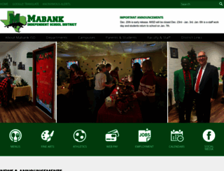 mabankisd.net screenshot