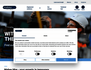 mabeyhire.co.uk screenshot