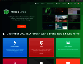 maboxlinux.org screenshot