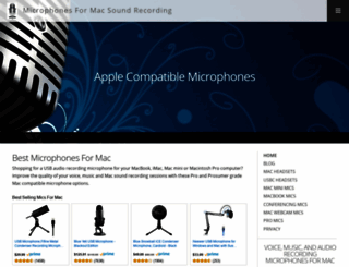 mac-microphones.com screenshot