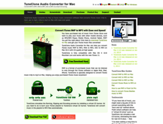 mac.tuneclone.com screenshot