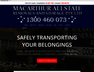 macarthurallstateremovals.com.au screenshot