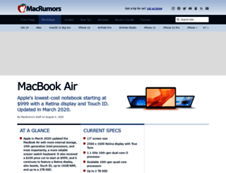 macbookair.macrumors.com screenshot