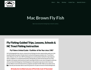 macbrownflyfish.com screenshot
