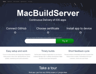 macbuildserver.com screenshot