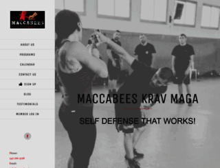 maccabeeskravmaga.com screenshot