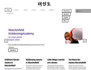 macclesfield-kickboxing-academy.com screenshot