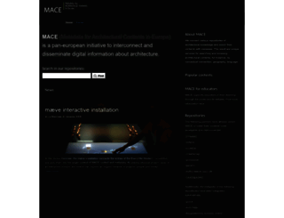 mace-project.eu screenshot