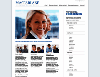 macfarlane.de screenshot