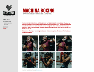 machinaboxing.com screenshot