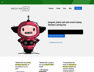 machinebox.io screenshot