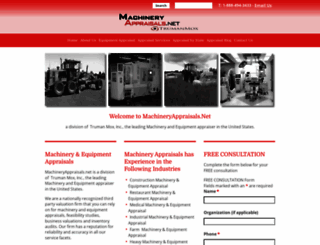 machineryappraisals.net screenshot