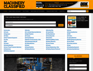 machineryclassified.co.uk screenshot