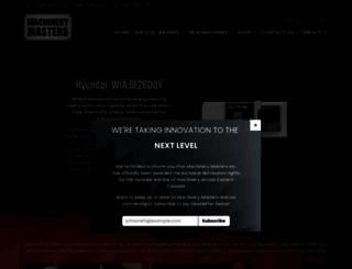 machinerymasters.com screenshot