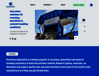 machineryspecialist.com screenshot