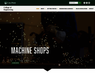 machineshops.calpoly.edu screenshot