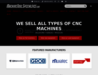 machinetoolspecialties.com screenshot
