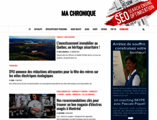 machronique.com screenshot