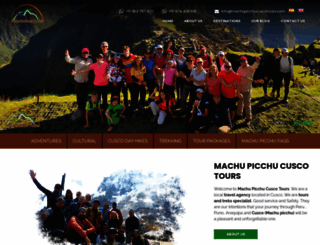 machupicchucuscotours.com screenshot