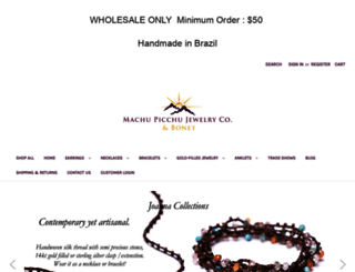 machupicchujewelry.com screenshot