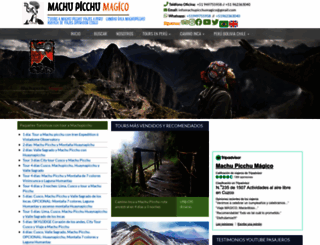 machupicchumagico.com screenshot