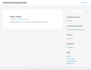 machupicchuperutrek.com screenshot