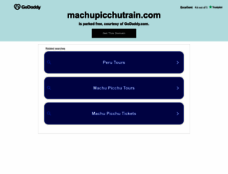 machupicchutrain.com screenshot