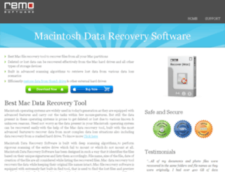 macintoshdatarecoverysoftware.net screenshot