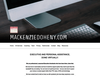mackenziedoheny.com screenshot
