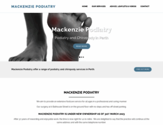 mackenziepodiatry.co.uk screenshot