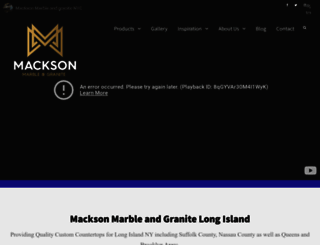 macksonmarble.com screenshot