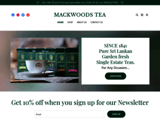 mackwoodstea.com screenshot