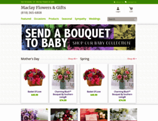 maclayflowersandgiftsca.com screenshot